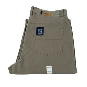 Indigo Palms Pincord Pants Relaxed Fit Men's Size 38x30 Cotton Khaki - New